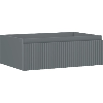 Mexen Rivel шкаф за баня под мивка 70 см, 1 чекмедже, набразден, графит мат (91A20-07023-1-BF66)