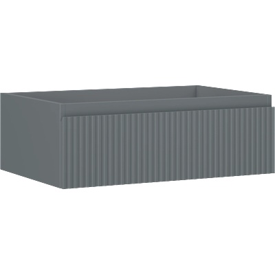 Mexen Rivel шкаф за баня под мивка 70 см, 1 чекмедже, набразден, графит мат (91A20-07023-1-BF66)