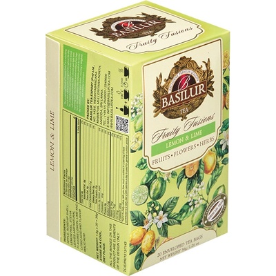 Basilur Without Hibiscus Lemon & Lime 20 x 1,8 g