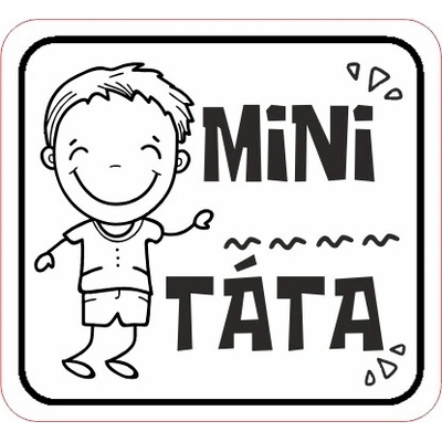 Koženkový štítok Mini táta Materiál/farba: Mint koženka