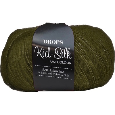 Drops Kid-Silk 66 olivová