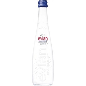 Evian 12 бр. Газирана Минерална вода Евиан 0, 75л. стъкло