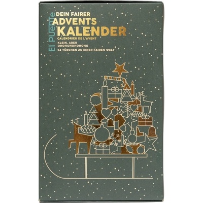 El Puente Adventní kalendář čokoládový, 24ks, 350g - vánoční edice