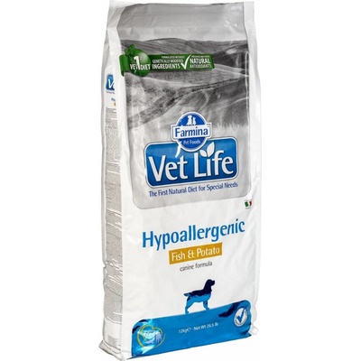 Vet Life Natural Canine Dry Hypo Fish & Potato 12 kg