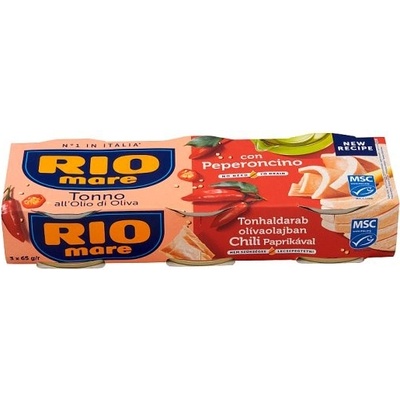 Rio Mare Tuniak v olivovom oleji s čili paprikou pikantný 3 x 65 g