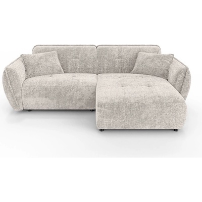 ROPEZ Бежов шенилов ъглов диван (десен ъгъл) Nelia - Ropez (Nelia Narożnik L - Prawa OT Cremona 2)