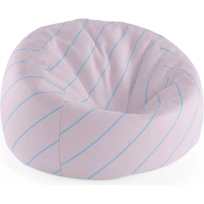 Sablio Sedací vak Cocoon Modré pruhy na růžové75 x 45 x 35 cm