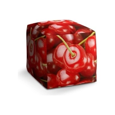 Sablio Taburet Cube Třešně: 40x40x40 cm