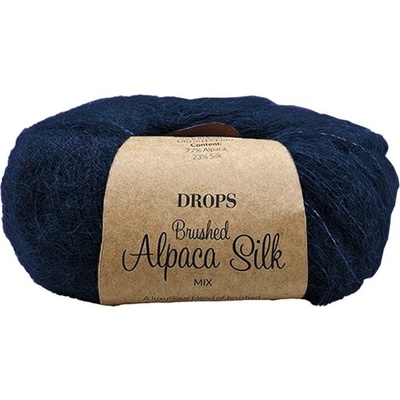Drops Brushed Alpaca Silk MIX 42 tmavá navy