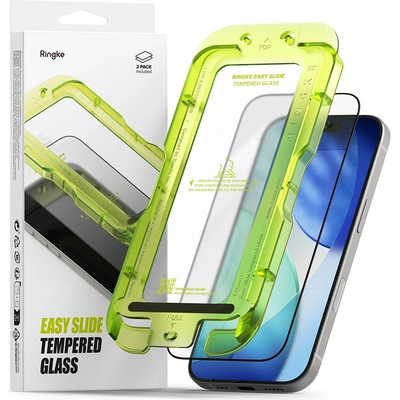 Ringke Протектор за iPhone 17 - Ringke - Easy Slide Tempered Glass (2 броя) - Прозрачен