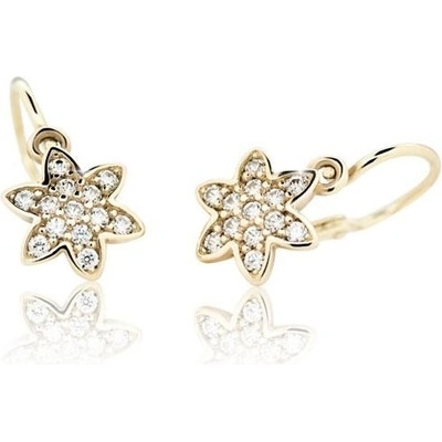 Cutie Jewellery náušnice C2206Z CZ White žlte zlato