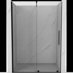 Mexen Velar плъзгаща се душ врата 130 cm, прозрачна, черна - 871-130-000-01-70 (871-130-000-01-70)