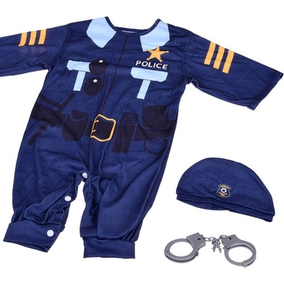 JOKO Policajný Uniforma s čiapkou + putá