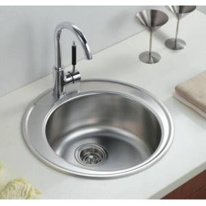 Inter Ceramic Кухненска мивка ick 4949 ua - неръждаема алпака с покритие САТЕН (ick 4949 ua) Мивка за вграждане