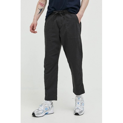 Abercrombie & Fitch Панталон с лен Abercrombie & Fitch в сиво със стандартна кройка (KI130.3012.950)