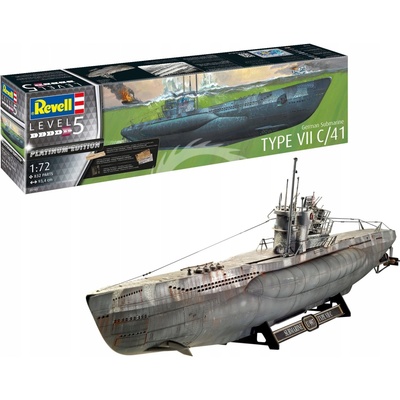 Plastic ModelKit ponorka Limited Edition 05163 German Submarine Type VII C/41 Platinum Edition 1:72