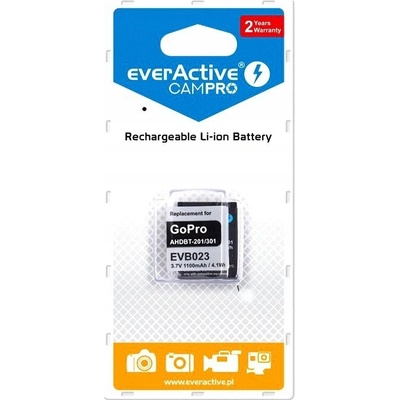 EverActive Náhrada za GoPRO Hero 3 / 3+ 1100mAh EVB023 – Zbozi.Blesk.cz