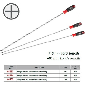 Image 1 of VIGOR Екстра дълги отвертки ph от 23.50 лв ; vigor
