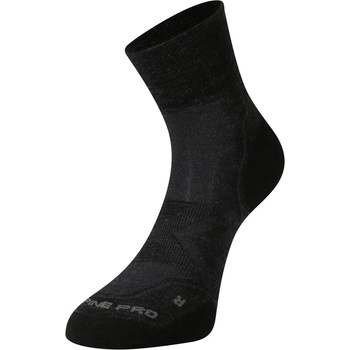 ALPINE PRO Антибактериални чорапи от мериносова вълна ALPINE PRO DERERE черни ALPINE PRO | Cheren | МЪЖЕ | S