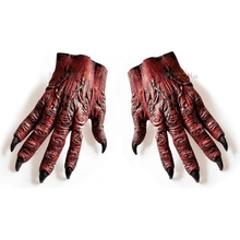 Čertovské ruce rukavice červené