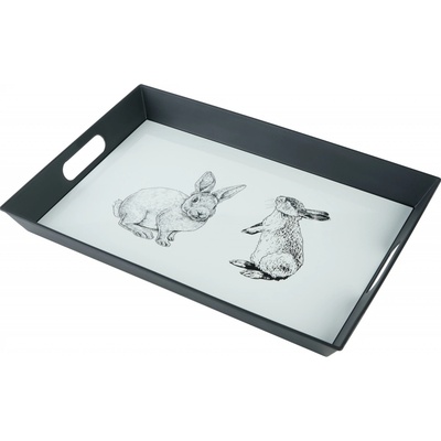 Livarno home Podnos králíci černí 50x35cm – Zboží Dáma