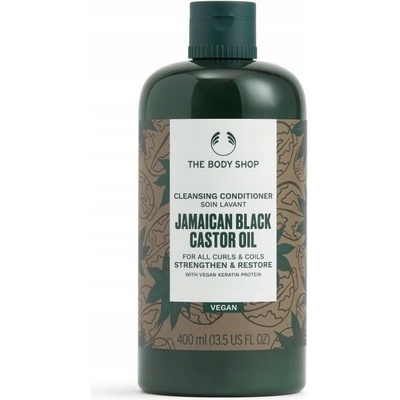 The Body Shop Bezoplachový kondicionér pro kudrnaté a vlnité vlasy Jamaican Black Castor Oil Cleansing Conditioner 400 ml