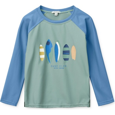 LIEWOOD Детска ликра LIEWOOD Kid's Noah Placement Longsleeve Swim Tee Lycra - Boards / Light Peppermint - размер 140 (EU) (750-2488-0119)