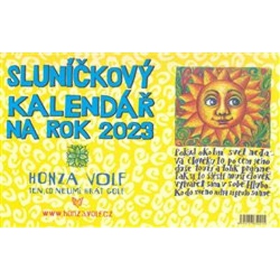 Sluníčkový stolní Honza Volf 2023