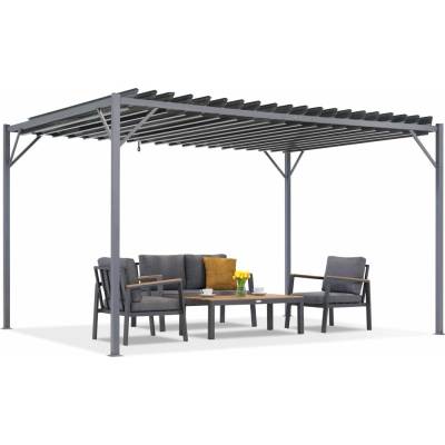 Garden Point terasová pergola Tasos 3x6m Antracitová