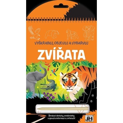 Zvířata Vyškrabuj objevuj vybarvuj