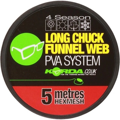 Korda PVA punčocha Longchuck Funnel Web 4 Season Hexmesh hrubá 5 m