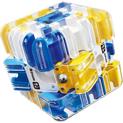 CUBE MAZE 3D Logická kostka pro děti s bludištěm a kovovou kuličkou hra