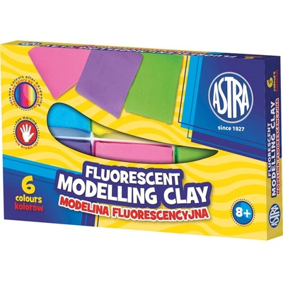 Astra pastelová modelína 6 farieb Fluo