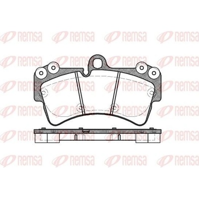 Sada brzdových destiček, kotoučová brzda REMSA 0995.00
