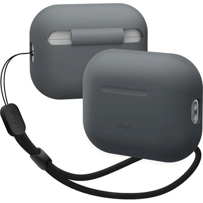 Elago Airpods Pro 2 Silicone Case with Nylon Lanyard EAPP2SC-OR-ROSTR-DGY