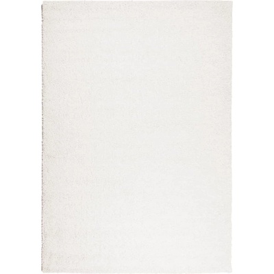 Шаги килим с дълъг косъм, модерен, кремав, 140x200 см