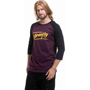 Meatfly мъжка тениска Kennedy Raglan Deep Purple Meatfly | Cheren | МЪЖЕ | S
