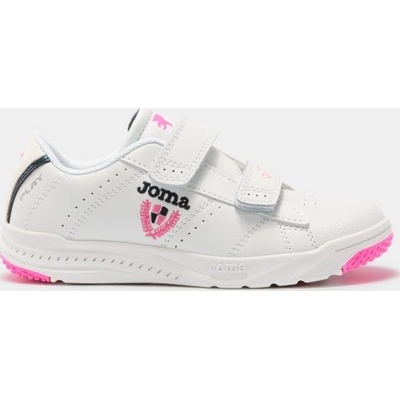 Joma detské tenisky PLAY JR 2152 WHITE NAVY FUCHSIA