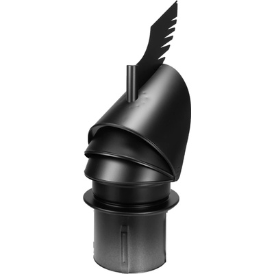 Darco Dragon natáčecí hlavice do nerezového komínu odklápěcí černá 150 mm