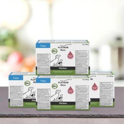 Platinum Natural Puppy Chicken 48 x 375 g