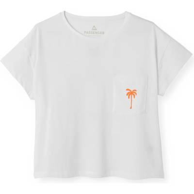 Passenger Дамска тениска Passenger Women's Stack Pocket T-Shirt - White (916-6060-0213)