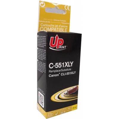 Compatible Мастилница UPRINT CLI-551XL CANON, С чип, Yellow (7236)