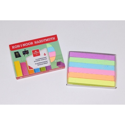 Koh-i-noor Školní křídy fluo 6 ks 01125S0601KZ