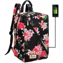 Reverse pro RYANAIR 1004 black flowers 40x25x20 cm