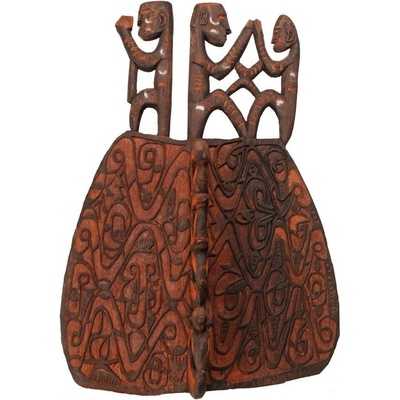 Štít Asmat dřevořezba 68 cm