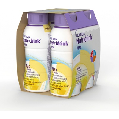 NUTRIDRINK MAX S PŘÍCHUTÍ VANILKOVOU POR SOL 4X300ML