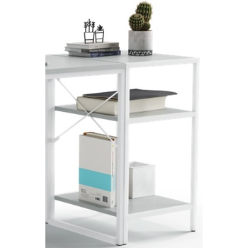 Image 1 of Furnit Етажерка Moto, бяла, метална основа