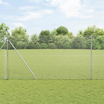 vidaXL Svařované drátěné ploty s hroty 10 x 1,5 m Pozinkovaná ocel