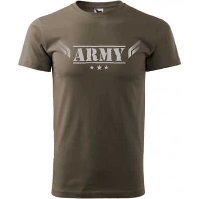 Tričko Army hnedé