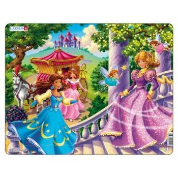 Image 1 of Larsen - Пъзел: Детски - "Принцеси и феи" - 24 части, голям